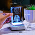 Movdyka House Warming Gifts New Home, Bless This Home Laser-Engraved Crystal Cube with Color-Changing LED Base