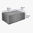 6020e 6055e kwmobile Linen Dust Cover Compatible with HP Envy / Envy Dust Cover - Printer Protection - Dark Grey
