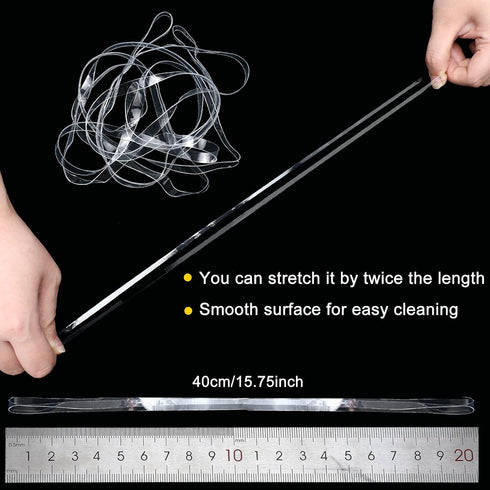 Windyun 50 Pieces Large Rubber Bands for 8 Inch Trash Can, Heavy Duty Elastic Bands