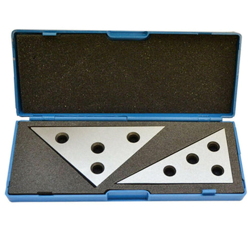 30/60/90 Degree Solid Angle Plate Set - 2 Pcs Angle Blocks for Precision Machinist Measurement Tool and Calibration