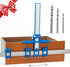 Cabinet Hardware Jig, Punch Locator Drill Guide for Installation of Handles and Knobs on Doors
