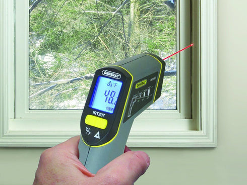 General Tools Non-Contact Digital Laser Temperature Gun, -4 to 608 degrees F, for Cooking, BBQ, Food, Fridge