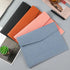 VANRA 1 Piece PU Leather Envelope File Folders, A4 Document Organizer with Magnetic Closure (Blue)