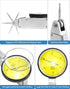 QWORK Dial Test Indicator with 2 Steel Dovetail Clamps, 0.030" Test Indicator, 0.0005" GR Dial Reading for Machine