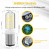 BA15D 3W 12-24V 350LM Models#1076 1142 6000K Bulb AC/DC Double Contact Bayonet with Push-in Base for Outdoor Landscape