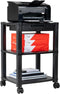 Mind Reader Compact Rolling Printer Cart, Utility Stand with Wheels and Drawer, Space Saving