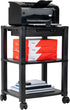 Mind Reader Compact Rolling Printer Cart, Utility Stand with Wheels and Drawer, Space Saving