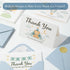 C2U 24 Pack Baby Shower Thank You Cards for Boy - with Envelopes & Gold Stickers,Baby Shower Greeting Cards Bulk