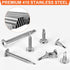 415pcs Premium Self Tapping Screw Assortment Kit, #8 & #10 Stainless Steel Screws, 1/2" to 2" Length
