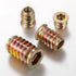 100 Pcs 5/16”-25 Threaded Insert for Wood, Hex Drive Wood Inserts Furniture Nuts