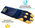 Wells Lamont Men's Heavy Duty Leather Palm Work Gloves, Medium (3207M), Blue