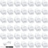 40 Packs LED Strip Connector 4 Pin, 10 mm LED Connectors for Strip Lights, Waterproof RGB Unwired Clips