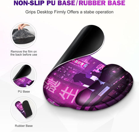Gaming Mouse Pad, Large Desk Mat, 4in1 XXL Mousepad with Keyboard Wrist Rest, Mouse Wrist Rest, Coaster Set