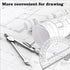 Tdfronien Set, 6 Inch 180 Students Geometry Math Drawing Compass and Transparent Swing arm Protractor Degree Math