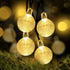 16ft 30 8 Battery Operated Globe String Lights, Crystal Globe String Lights LED Modes Waterproof String Lights
