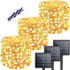 Solar Christmas String Lights Outside, 3 Pack Total 120FT 300 LED Solar