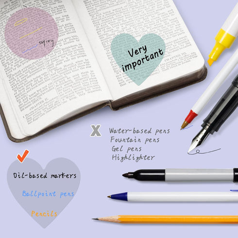 Transparent Sticky Notes, Hommie 480Pcs Morandi Cute Round & Heart Clear Sticky Tabs, Page Flags Stickers for Journaling