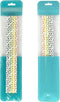 Clear Window Half Turquoise Green Plastic Resealable Bags with Butterfly Hang Hole