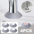 WSIWZAI 4PCS Small Sink Faucet Splash Handle Drip Guard Mat Silicone Pad Protectors Behind Draining for Kitchen