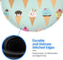 JaoXer 8-Inch Ice Cream Cones Round Mouse Pad - Your Desk Companion for Office, Desktop, Laptop, Personal Computers