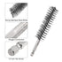 5Pcs Bore Brush Stainless Steel 22mm Dia Cleaning Twisted Wire Brush Tube Pipe Cleaner with Handle