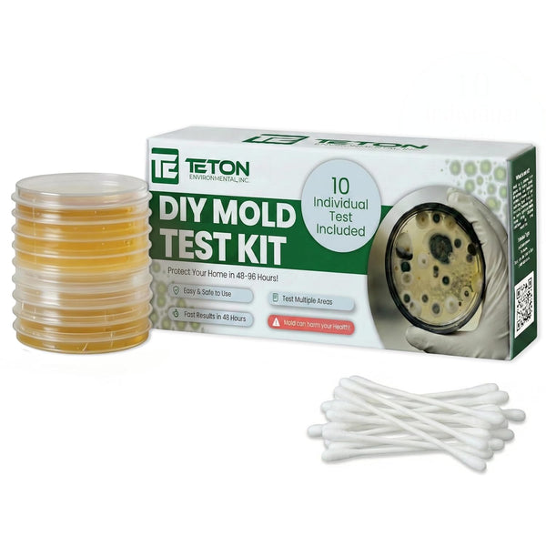 Teton Environmental, Inc. Mold Test Kit Test 10 Different Areas in Home, Swab Sample and