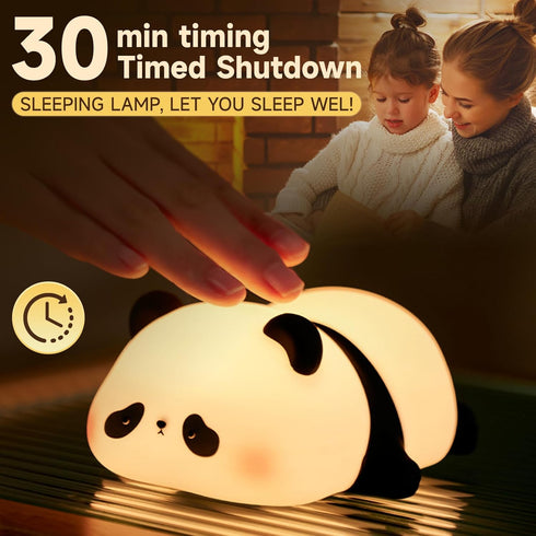 Cute Duck Lamp,Fun Lying Flat Duck Panda Night Light,LED Squishy Animal Novelty Lamp,Toddler Baby Night Light