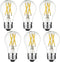 LiteHistory A15 LED Bulb, 6W Equivalent E26, 60 Watt Non-Dimmable, 4000K Clear, Pack of 6