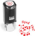 ExcelMark Round Teacher Stamp - SPOT ON! - Teacher Stamp with RED Ink