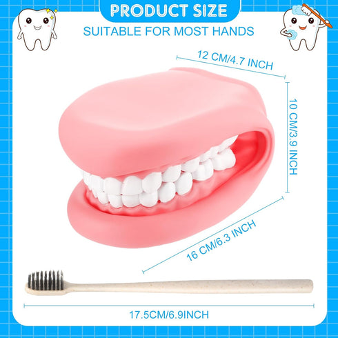 1 28 Patelai Pcs Professional Mouth Puppet for Speech Therapy, Hand Operated Dental Model with Flexible Tongue & Teeth
