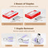 Deli Effortless Desktop Stapler, Heavy Duty, One Finger, 40-50 Sheet Capacity, includes Staples & Staple Remover, Violet