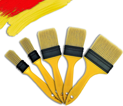 Paint Brushes for Walls, 5 pcs Chip Brush Set, 1, 1, 2, 2, 3 inch | Chalk Paint Brush for Furniture, Trim, Varnish