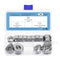 30Pcs Hex Nuts Assortment Kit, 1/2"-13 Hex Nuts with 1/2 Flat Washers & Split Lock Washers, 304 Stainless Steel Hardware