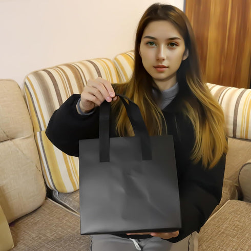 Chanseen 20Pcs Insulated Take Away Bags Disposable Cooler Bag Thermal Lunch Grocery Take Out Bags for Coffee Milk Tea