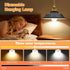 Puanticn 100 cm 23x7cm Portable Battery Operated Pendant Light, Rechargeable Pendant Lamp with Remote, Removable Black