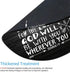 Inspirational Quote Rustic Black Wood Round Mouse Pad, Christian Bible Verses Joshua 1:9, Motivational Quotes