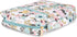 Mary Square Peach Floral Canvas Zippered Bible Cover, 10.5 x 8