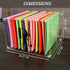 DF Acrylic File Holder with Handles, Clear File Organizer for Letter Size/A4 Folders, Desktop Hanging File Holder