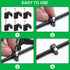 100pcs 1/2" / 12mm Half Clamp J-Hook with Nail, Cable Clips Ethernet Cable Nails Tacks Clips, Black