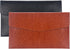 PU Leather A5 File Folder Document Holder with Snap Closure, 2 Packs (Black & Brown)