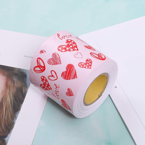 URATOT Valentine's Day Bulletin Board Border 65.6 Feet Scalloped Decoration Rolled Borders for Classroom