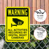 10x7 Inches, 55 Warning All Activities Recorded by Night Vision Cameras Sign, mil Thick HDPS (high Density