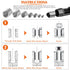 200 Pcs Wire Thread Inserts Kit, 304 Stainless Steel Metric M3 M4 M5 M6 M8 M10 M12 Helicoil Thread Repair Kit
