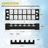 Joinfworld 35A Terminal Block 6 Position Screw Terminal Strip Dual Row with Cover & 6 Position Pre-Insulated Terminal Jumper Block -2pcs