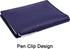 Wisdompro Journal Cover - 2 Pack Blue PU Leather Notebook Cover for Field Notes or 3.5" x 5.5" Pocket Notebooks