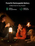 4000mAh 4-Level Dimmable Tubicen Rechargeable Table Lamp Waterproof Outdoor Lantern Portable Battery Operated Camping