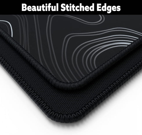 Mega Size Gaming Mouse Pad - Anti Slip Rubber Base - Large Desk Mat with Stitched Edges - 48" x 24" x 0.16" (Mega,