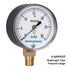 MEASUREMAN Diaphragm Type Capsule Low Pressure Gauge 2-1/2" Dial, 1/4" NPT Lower Mount, Adjustable, 0-30 in H2O