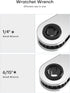 HVAC Service Wrench Set, Refrigeration Wrench Tool with 2 Hex Bit Adapter Kit UIInosoo for Air Conditioner