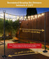 Sprimden 10FT String Light Poles for Outdoor Decor, Sturdy Light Pole with Hard Ground Base, Adjustable Metal Posts